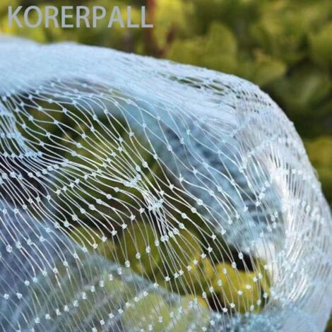 Filet Anti-oiseaux Renforcé Maille 25mm – 4x10m, Réutilisable, Noir – Protège Arbres Fruitiers, Potagers, étangs (facile à Poser)