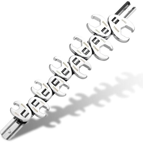 BINGCOBBER 15 PCS Ensemble de clé à Fourche à emmancher Métrique 1/2 3