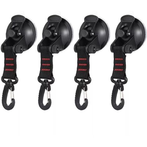 QWORK 4 Pièces Ventouses Robustes Polyvalentes, Ventouse, pour Camping