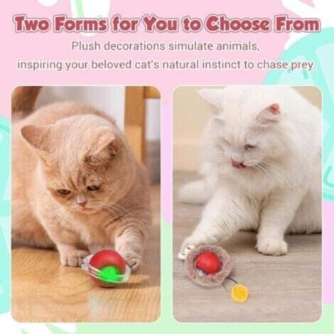 Jouet Chat Papillon électrique Flottant – Rotation 360° – Stimulation Mentale Et Physique – Avec Piles AAA