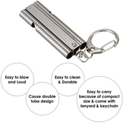 Sifflet De Survie Multifonction 4 En 1, Sifflet Portable Avec Boussole, Loupe Et Thermomètre Pour La Survie En Plein Air, 4 Pièces