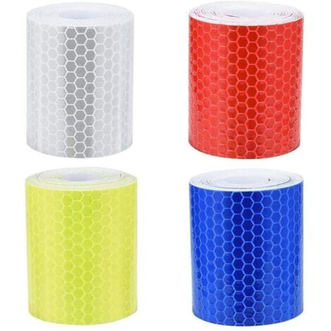 Ruban Réfléchissant Adhésif 8m - Sécurité Vélo, Vêtements, Casque - Résistant à L'eau Et Aux Intempéries