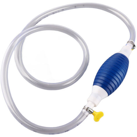 Pompe à Siphon Manuelle - Transfert D'essence, Eau, Huile - Tuyau PVC Transparent - Pour Tondeuse, Jardin