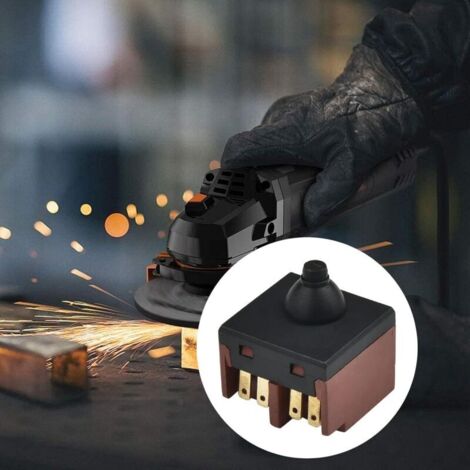 Interrupteur Bouton-Poussoir Pour Meuleuse D'Angle Vilgftyiet - Modèle SW0026 - 250V 5A - Durable Et Fiable