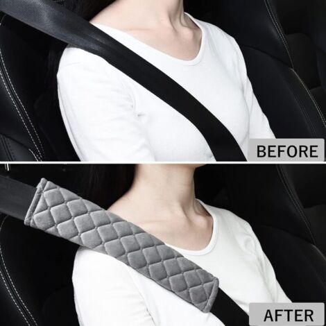Voiture Protège Ceinture,Coussin Ceinture De Sécurité Amovible,2pcs Siege Auto Confort Pads Voyage YYV - Auto