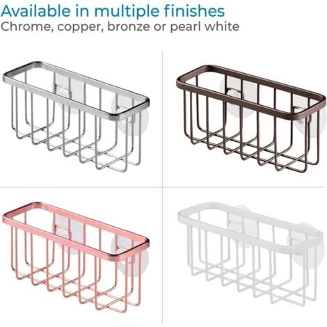 Porte-éponge Pour évier De Cuisine - Support Suspendu En Acier Inoxydable - Design Double Pour Petits Espaces - Pour éponges, Brosses, Savons - 5