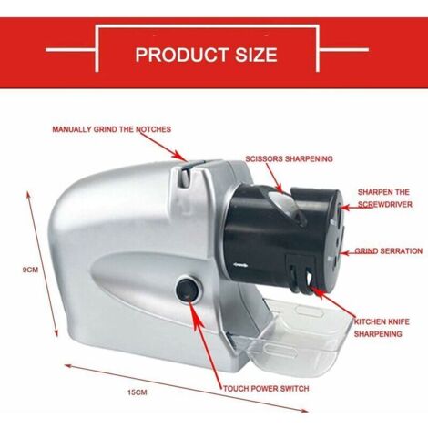 Aiguiseur Couteaux Sharpeak Aiguiseur électrique Sharpeak 3 En 1 - Affûtage Professionnel Pour Tous Vos Couteaux Affûtage 3 étapes Diamant