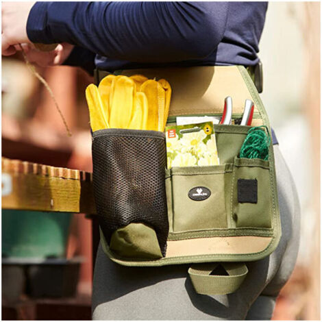 Sacoche en cuir porte-outils d'électricien ou de plombier - occasion