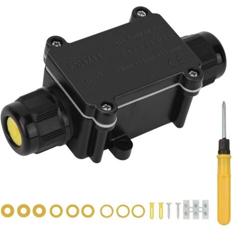 Boîtier étanche Pour Prises électriques Extérieures - Protection Pluie/neige - Gestion Des Câbles - Matériau PP Robuste - Anti-vol