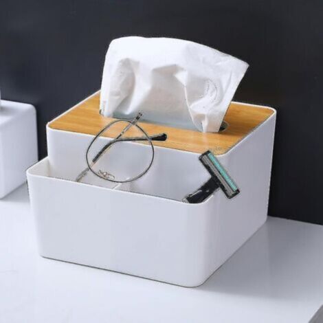 Boîte à Mouchoirs Décorative En Forme De Chat - ABS Robuste - Rangement Pour Serviettes - Pour Salon, Bureau, Salle De Bain