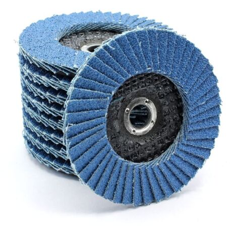 Lot De 12 Disques à Lamelles 76mm Pour Meuleuse D'angle – Grains 40/60/80/120, Sable Corindon Zircone, Alésage 10mm