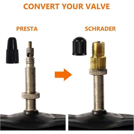 FIXATION OUTIL BUSE Adaptateur pour Presta Laiton Connecteur Rapide Vélo Valve EUR 7,44