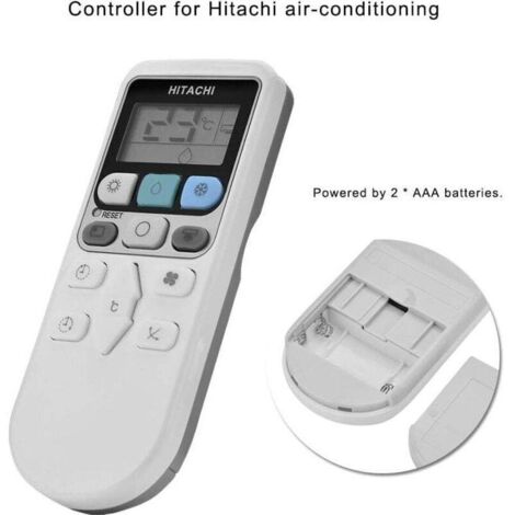 Télécommande De Remplacement RAR-3V2 Pour Climatiseur Hitachi - Universelle Compatible RAR-2P2 RAR-3U1 KTRL002