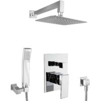 PaulGurkes Ensemble de douche encastré système de douche 20 cm