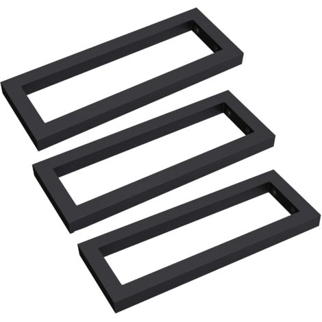 Mai & Mai Supporto da Parete per Lavandino Lavabo d'Appoggio Mensole WH01 Set 3 Reggimensole Porta-Asciugamani in Acciaio Inossidabile BTH: 45x3x15cm
