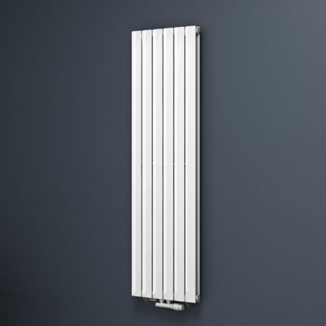 Mai & Mai Radiatore Verticale da Bagno 160x46cm, Radiatore Scaldasalviette a Due Strati Termoarredo Scalda Portasciugamani da Parete e Pavimento in Acciaio, Bianco