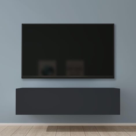 Mai & Mai Mobile TV per Televisore 120x40,2x30cm, Armadietto per TV Basso Soft-close per Soggiorno, Sala da Pranzo, Camera da Letto Fernsehschrank02, Antracite opaco (1/5)
