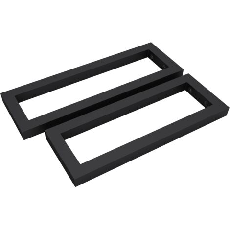 Mai & Mai Supporto da Parete per Lavandino Lavabo d'Appoggio Mensole WH01 Set 2 Reggimensole Porta-Asciugamani in Acciaio Inossidabile BTH: 350mm, Nero