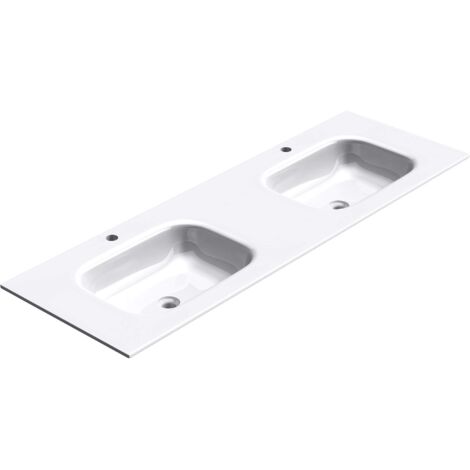 Mai & Mai Lavabo Incasso Doppio 144x48x14cm, Lavabo Sottopiano Lavandino Bagno Colossum 04 Marmo Fuso
