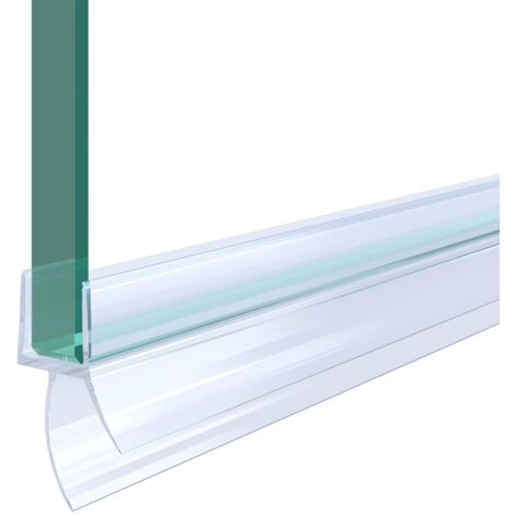 Mai & Mai Guarnizione Sottoporta in PVC per Box Doccia,Guarnizione per Porta Doccia Vetro 6mm,Ricambio Orizzontale di guarnizione per Cabine Doccia 60cm H009