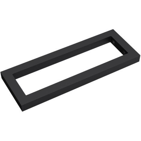 Mai & Mai Supporto da Parete per Lavandino Lavabo d'Appoggio Mensole WH01 Reggimensole Porta-Asciugamani in Acciaio Inossidabile BTH: 350mm, Nero
