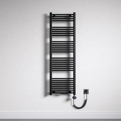 Mai & Mai Radiatore Piatto 160x50cm con Elemento Riscaldante 800W, Radiatore Scaldasalviette Termoarredo da Bagno Riscaldamento Elettrico o da Acqua Calda RHE in Acciaio, Antracite