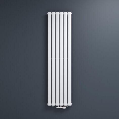 Mai & Mai Radiatore Verticale da Bagno 180x46cm, Radiatore Scaldasalviette Termoarredo Scalda Portasciugamani da Parete e Pavimento in Acciaio, Bianco (1/5)