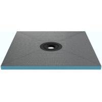 Mai & Mai Piatto Doccia da Piastrellare in Rigida Polistirene 100x100x4 cm, Piatto Doccia Pronto da Piastrellare per Bagno, Tagliabile Dimensione XPS-Duschboard01