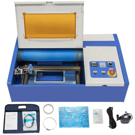 40W CO2 Machine de gravure laser CNC Machine de coupe USB 300x200mm Bureau