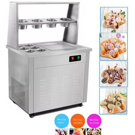 Machine à crème glacée en rouleau commerciale machine à huile grand mère