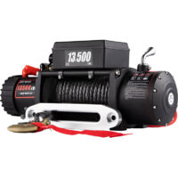 Treuil Electrique Synthétique 6123kg Corde Télécommande Traction Remorque