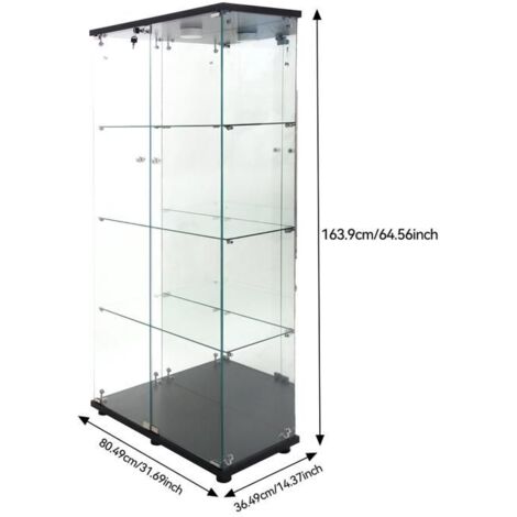 Vitrine en Verre, Vitrine Armoire pour Collection avec Portes, Vitrines Vitrine en Verre, Vitrine Armoire pour Collection avec Portes, Vitrines