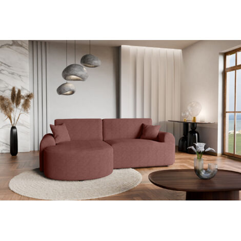 Divano letto angolare sinistro con vano contenitore ARTE PREMIUM in chiaretto del produttore