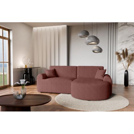 Divano letto angolare destro con vano contenitore ARTE PREMIUM in chiaretto del produttore