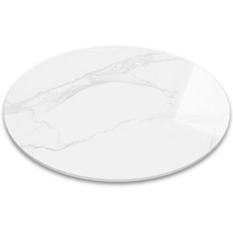 ZL ZELing - 30cm Lazy Susan Turntable - 360° Sinteredstone Silent Anti-Slip Turntable, Table de Table pour la cuisine, garde-manger, porte-épices, réfrigérateur & Table à manger, blanc