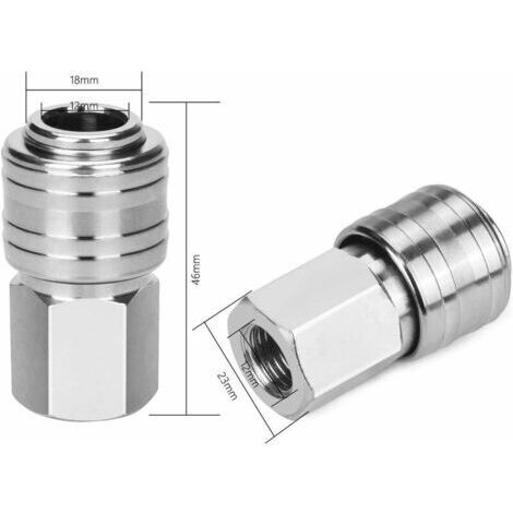 Lot De Raccords De Tuyauterie Pour Compresseur D'air, Laiton Et Acier, Avec Jauges Weiss 100 Psi