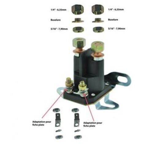 Relais Démarreur Solénoïde Pour Moteur 188F 190F - Pièce Compatible Tondeuse, Générateur, Pompe à Essence