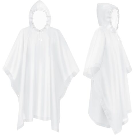 Gerhannery 2 Pièces Poncho De Pluie Adulte - Cape Imperméable Réutilisable Avec Capuche