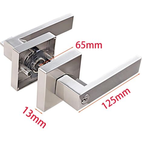 Verrou Porte Camping-Car Alliage Zinc Double Ouverture - Pour Caravane Et Remorque