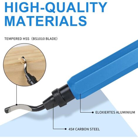 Lot De 10 Lames D'Ébavurage Noga BS3510 - Pour Main Droite - Acier Haute Vitesse S35