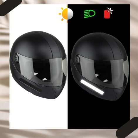 Lot De 14 Stickers Autocollants Rétro-réfléchissants Pour Casque Moto - Noir Ou Blanc