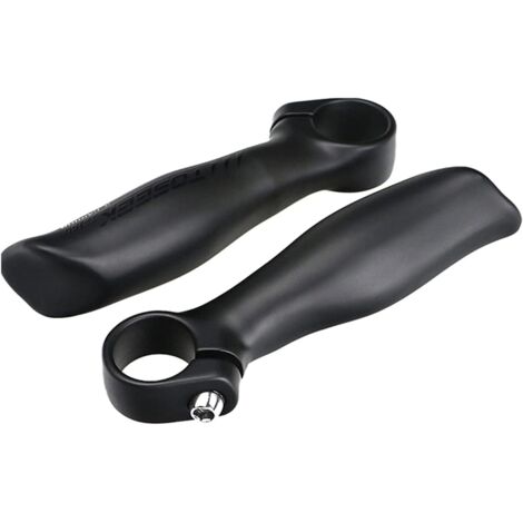 PLATTBK Poignées De Guidon Vélo Fibre De Carbone 22.2 Mm - Poignées Ergonomiques Légères Pour VTT Et Route