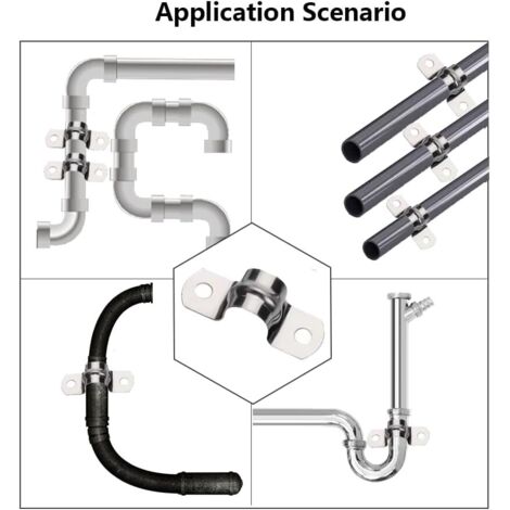 10 Pièce Acier Inoxydable U Tube Pince, Collier Serrage De Serrag Peut Etre Utilis Pour Renforcer Les Outils Et Les Tuyaux Eviter L Affaissement 10 Pièce Acier Inoxydable U Tube Pince, Collier Serrage De Serrag Peut Etre Utilis Pour Renforcer Les Outils Et Les Tuyaux Eviter L Affaissement