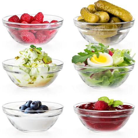 2 Pièces Bol De Service Alimentaire Bols De Service Transparents