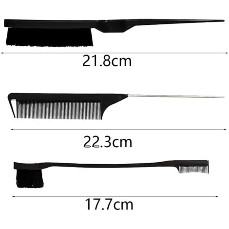 Lot De 9 Peignes Et Brosses Seloxmcs - Peigne Double Tranchant, Brosse à Taquiner - Neuf