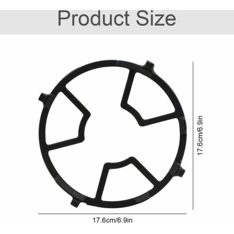 Fuxunamz Anneau Support Cuisinière Gaz En Fonte 17,5 Cm - Pour Wok Et Petites Casseroles Noir