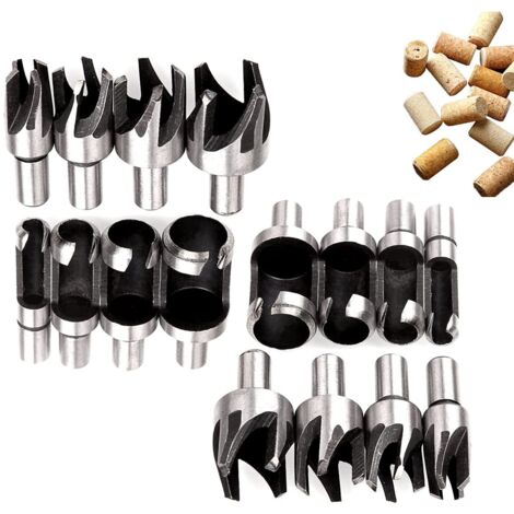 Predolo Coupe-Bouchon Conique Bois 1/2" 30mm – Outil Pro Pour Tenons Et Goujons En Bois Dur