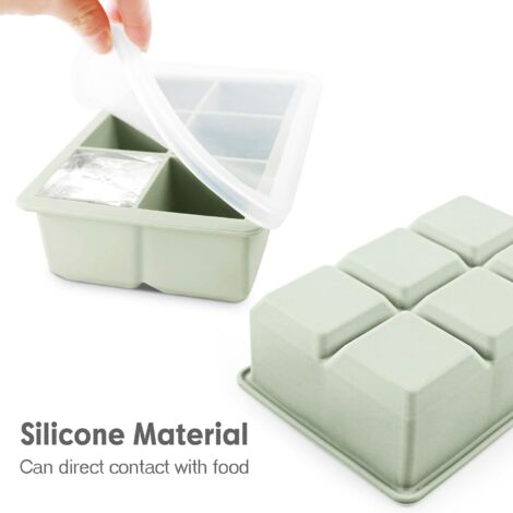 Bac a Glacon Glacons Moule Avec Couvercle Glaçon Gros Bacs à Glaçons ...