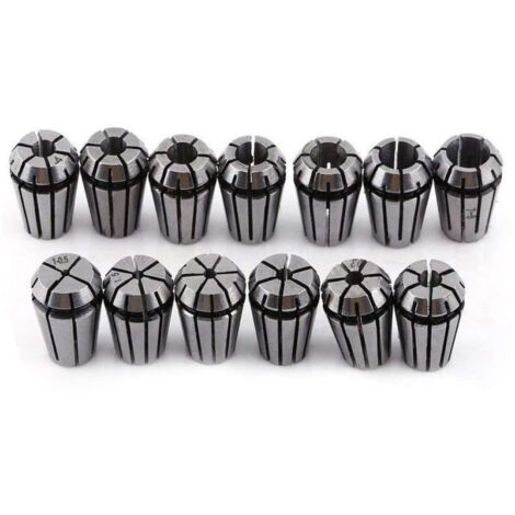 Kit de 13 pinces de serrage à ressort ER11 de 1 à 7 mm pour machines de gravure et de rectification CNC (1/5)