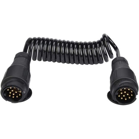 Adaptateur de connecteur à ressort pour prise de remorque à 13 broches pour caravanes et remorques (1/5)